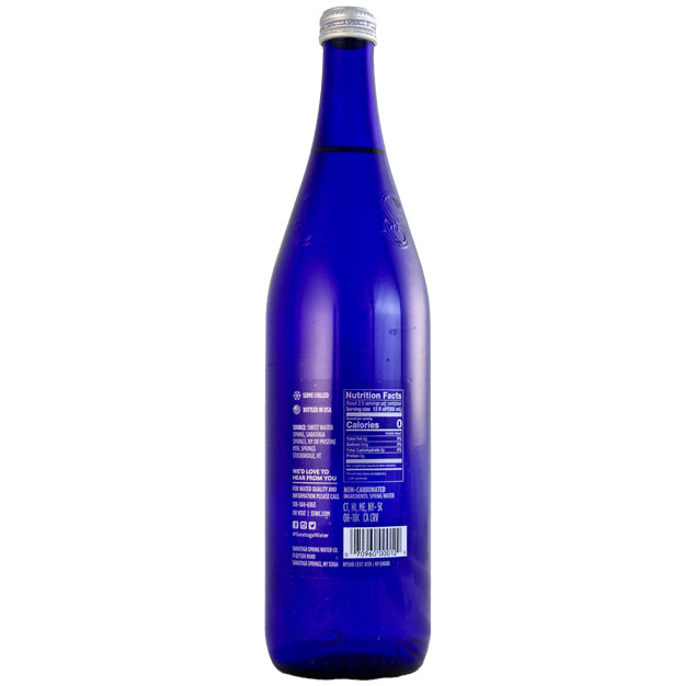 Saratoga - Spring Water - 28 oz (12 Glass Bottles)