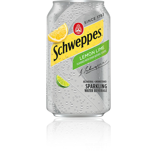 Schweppes - Sparkling Lemon Lime - 12 oz (24 Cans)