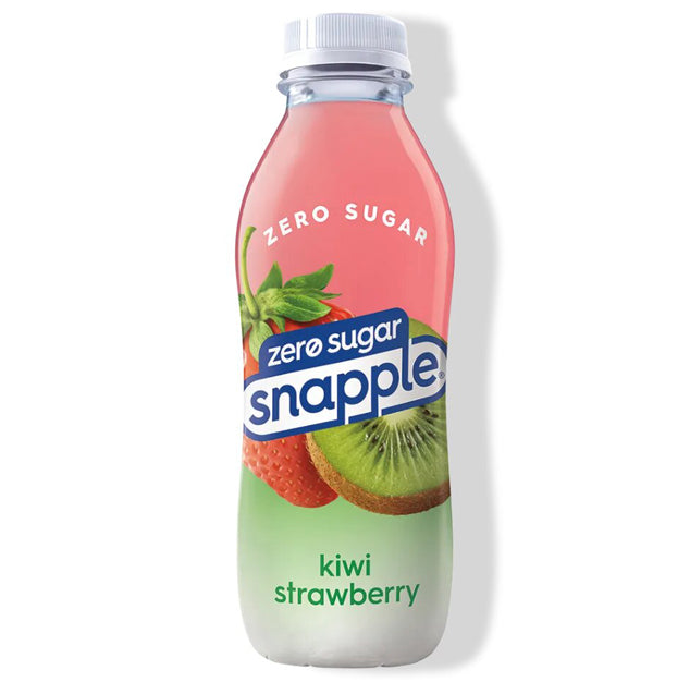 Snapple - Zero Sugar - Kiwi Strawberry - 16 oz (24 Plastic Bottles)