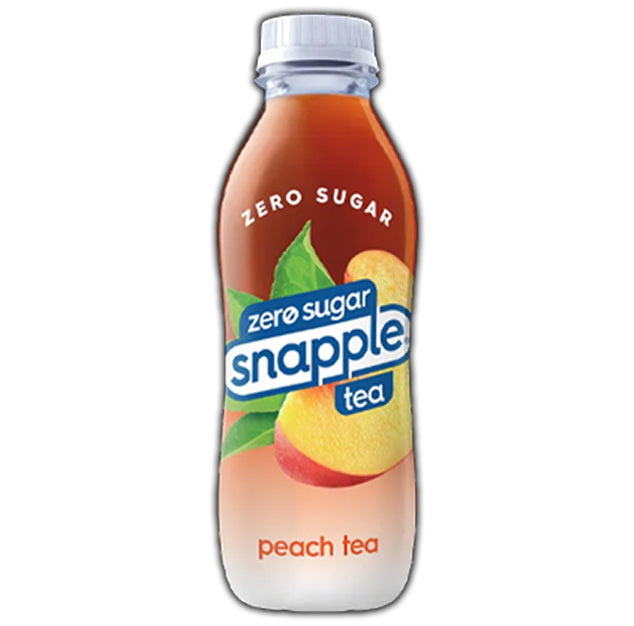 Snapple - Zero Sugar - Peach Tea - 16 oz (12 Plastic Bottles)
