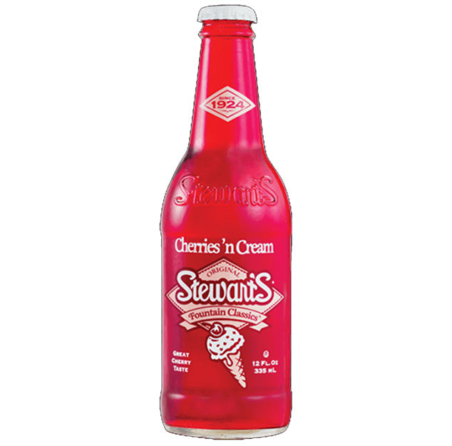 Stewart's - Cherries 'N Cream - 12 oz (24 Glass Bottles)