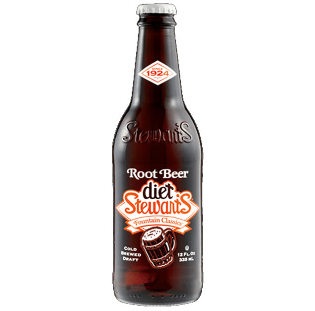 Stewart's - Diet Root Beer - 12 oz (12 Glass Bottles)