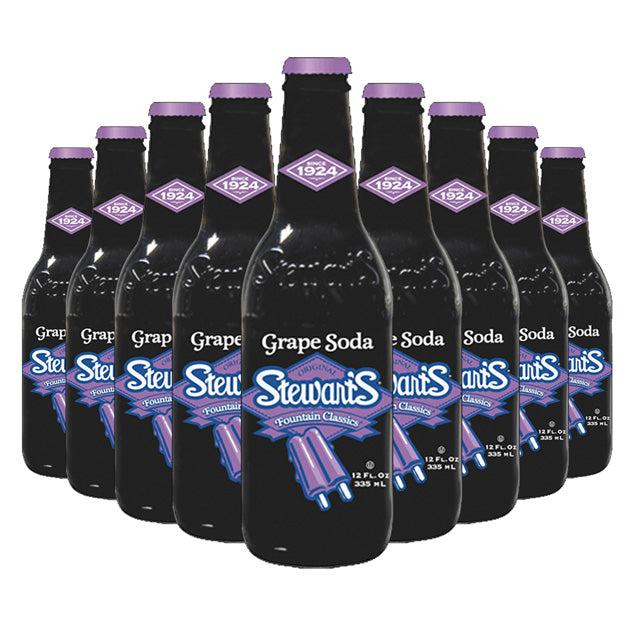 Stewart's - Grape - 12 oz (24 Glass Bottles)