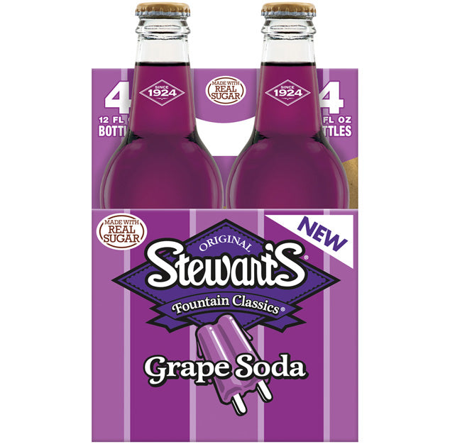 Stewart's - Grape - 12 oz (12 Glass Bottles)