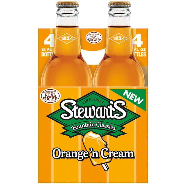 Stewart's - Orange 'N Cream - 12 oz (24 Glass Bottles)
