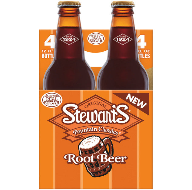 Stewart's - Root Beer - 12 oz (24 Glass Bottles)