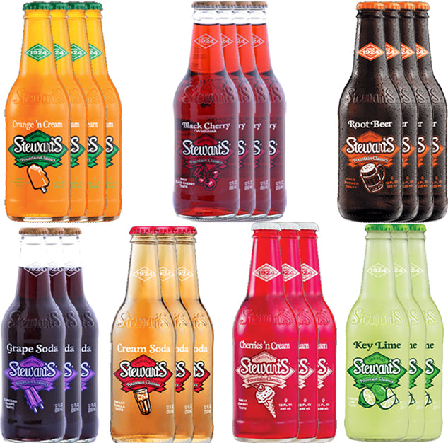 Stewart's - Variety Pack - 12 oz (24 Glass Bottles)