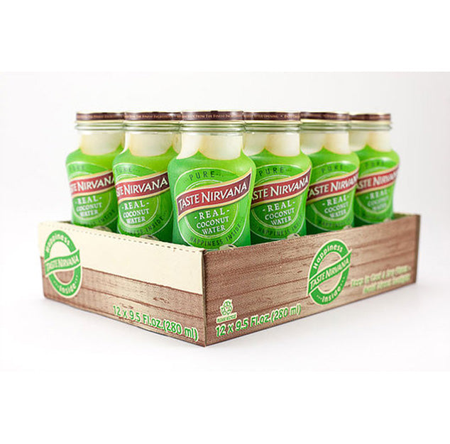 Taste Nirvana - Premium Coconut Water - 9.5 oz (12 Glass Bottles)