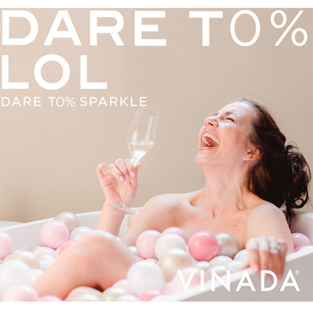 VINADA - Crispy Chardonnay and Sparkling Rose Variety Pack - Zero Alcohol Wine - 750 ml (8 Glass Bottles)