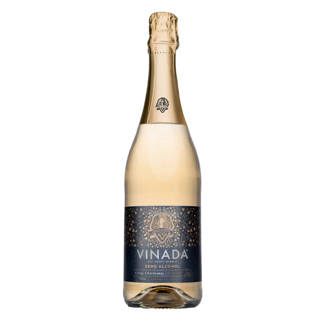 VINADA - Crispy Chardonnay, Sparkling Gold, Sparkling Rose Variety Pack (Zero Alcohol) - 750 ml (12 Glass Bottles)