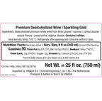 VINADA - Sparkling Gold and Sparkling Rose Variety Pack - Zero Alcohol Wine - 750 mL (12 Glass Bottles)