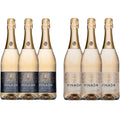 VINADA - Crispy Chardonnay and Sparkling Gold Variety Pack - Zero Alcohol Wine - 750 ml (6 Glass Bottles)