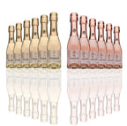 VINADA - Sparkling Gold & Rose Mini Variety Pack - Zero Alcohol - 200 mL (12 Glass Bottles)