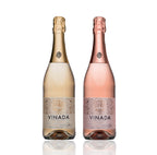 VINADA - Sparkling Gold and Sparkling Rose Variety Pack - Zero Alcohol Wine - 750 mL (2 Glass Bottles)