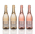 VINADA - Sparkling Gold and Sparkling Rose Variety Pack - Zero Alcohol Wine - 750 mL (4 Glass Bottles)