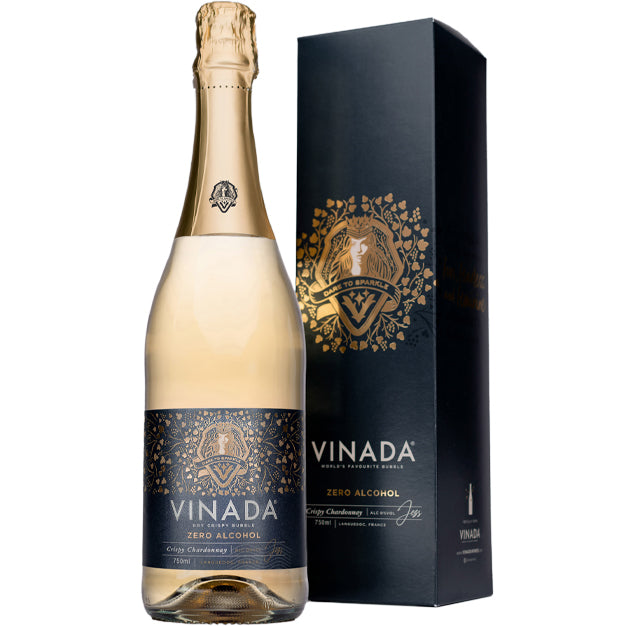 VINADA - Crispy Chardonnay (Zero Alcohol) Gift Pack - 750 ml (1 Glass Bottle)