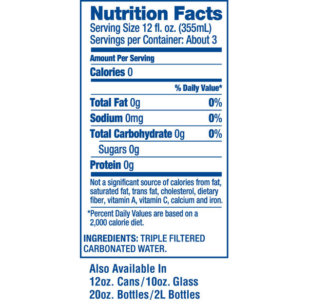 White Rock - Sparkling Water - 1 L (1 Plastic Bottle)