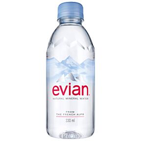 Evian - Spring Water - 330 ml (24 Plastic Bottles)