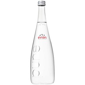 Evian - Spring Water - 750 ml (6 Glass Bottles)