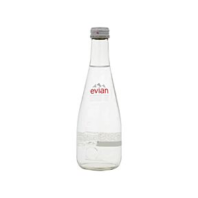 Evian - Spring Water - 330 ml (10 Glass Bottles)