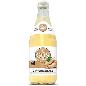 GUS Soda - Extra Dry Ginger Ale - 12 oz (9 Glass Bottles)