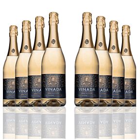 Vinada - Crispy Chardonnay (Zero Alcohol) - 750 ml (8 Glass Bottles)