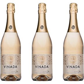 Vinada - Sparkling Gold - Zero Alcohol Wine - 750 mL (3 Glass Bottles)