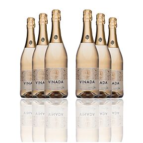 Vinada - Sparkling Gold - Zero Alcohol Wine - 750 mL (6 Glass Bottles)