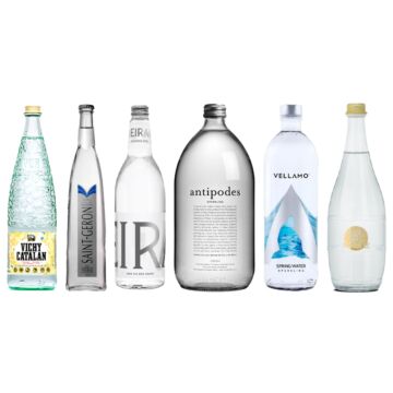 Amazing - Sparkling Water Variety Pack - 750 ml to 1 Liter (6 Glass Bottles)
Antipodes - Sparkling Water - 1 L (Glass Bottle)
Mondariz - Sparkling - 750 ml (Glass Bottle)
Saint Geron - Sparkling Natural Mineral Water - 750 ml (Glass Bottle)
Sole - Art
