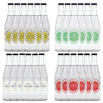 Boylan - Seltzer Variety Pack - 12 oz (24 Glass Bottles)