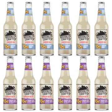 Brooklyn Crafted - Sugar Free Variety Pack - 12 oz (12 Glass Bottles)