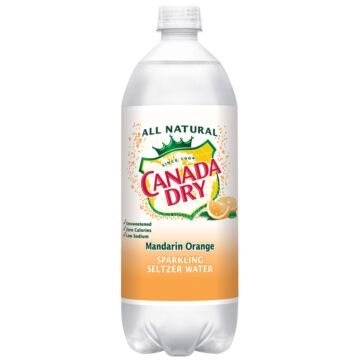 Canada Dry - Sparkling Mandarin Orange - 1 L (12 Plastic Bottles)