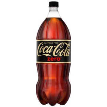 Coca Cola - Zero - Caffeine Free - 2L (8 Plastic Bottles)