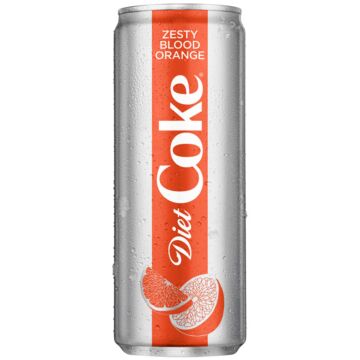 Diet Coke Slim Can Zesty Blood Orange 12oz