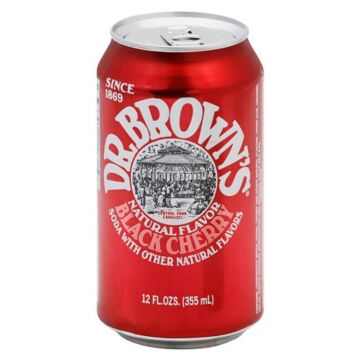 Dr. Browns - Black Cherry - 12 oz (24 Cans)