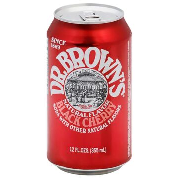 Dr. Browns - Black Cherry - 12 oz (9 Cans)