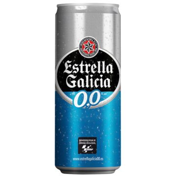 Estrella Galicia - Non-Alcoholic Beer - 16 oz (12 Cans)