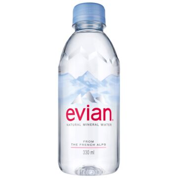 Evian - Spring Water - 330 ml (24 Plastic Bottles)