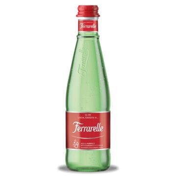 Ferrarelle - Sparkling Natural Mineral Water - 11.2 oz (12 Glass Bottles)