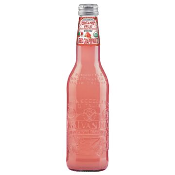 Galvanina - Organic Italian Soda Red Grapefruit - 12.8 oz (12 Glass Bottles)