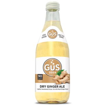 GUS Soda - Extra Dry Ginger Ale - 12 oz (12 Glass Bottles)