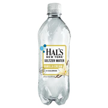 Hal's NY - Vanilla Cream Seltzer - 20 oz (24 Plastic Bottles)