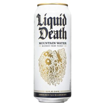 Liquid Death - Mountain Water - 16.9 oz (12 Cans)
