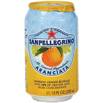 San Pellegrino - Sparkling Orange - Aranciata - 11.15 oz (9 Cans)