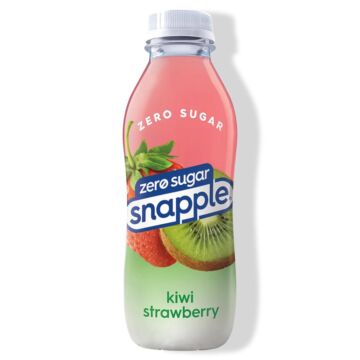 Snapple - Zero Sugar - Kiwi Strawberry - 16 oz (24 Plastic Bottles)