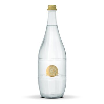 Sole Water - Deco - Sparkling Natural Mineral Water - 1 L (6 Glass Bottles)