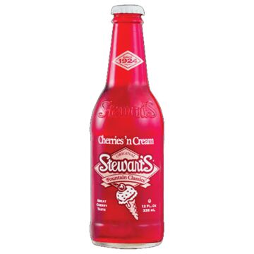 Stewart's - Cherries 'N Cream - 12 oz (12 Glass Bottles)