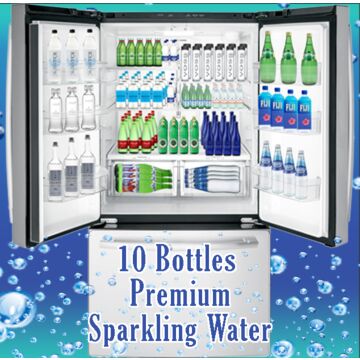 Water of the Month - Apr. 2024 - Fiuggi - Sparkling - 1 L (10 Glass Bottles) Plus Free Gift