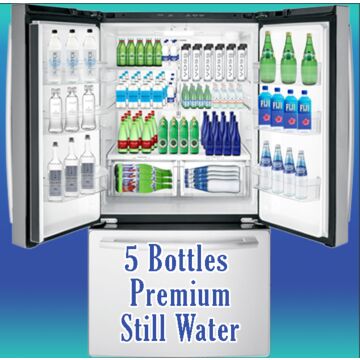 Top Shelf Water of the Month Club - Premium Still Water (5 Glass Bottles) Plus Free Gift