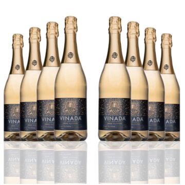 Vinada - Crispy Chardonnay (Zero Alcohol) - 750 ml (8 Glass Bottles)